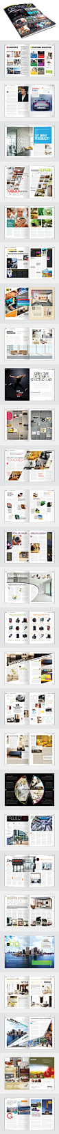 Magazine Template - InDesign 56 Page Layout V2 by ... | Graphic Design