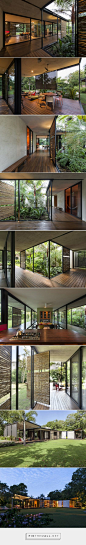 reyes ríos + Larraín arquitectos constrói Casa itzimná no México ... - uma imagem de imagens agrupadas - Pin Them All