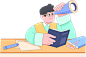 插画学习人物