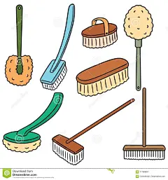 Vector set of toilet brush stock vector. Illustration of decoration - 117608041