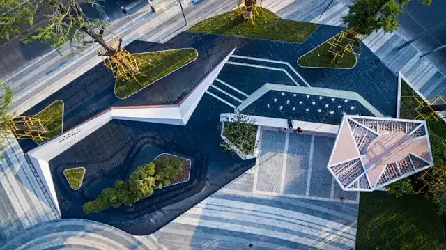 涟漪效应下的商业综合体景观 | 宝鸡鹏博...