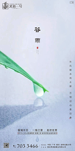 造诣小白采集到谷雨【源文件design006.com】