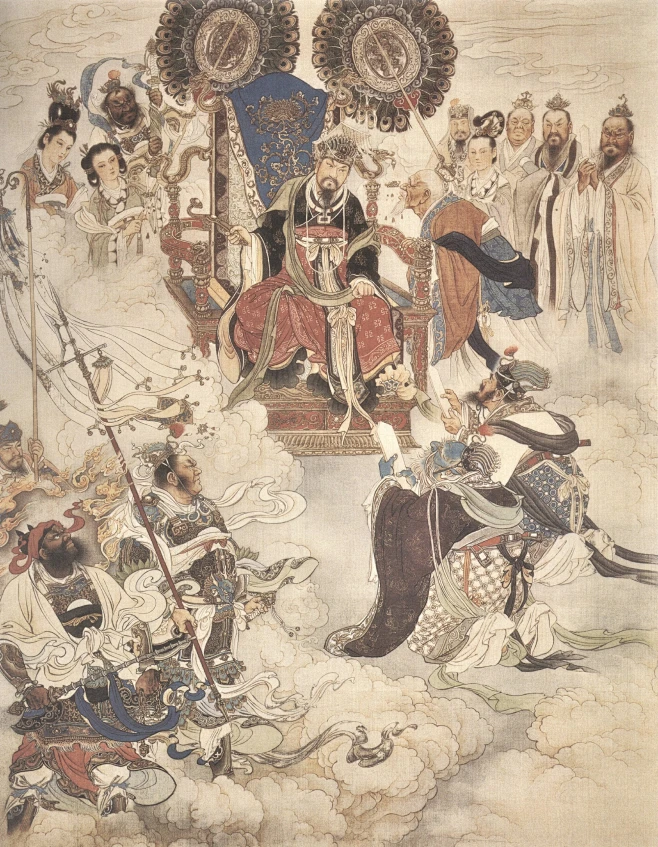 龙王、阎王天庭告御状图片_G - 古风角色【古画造像图片素材-花瓣网