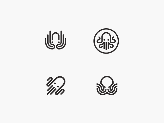 章鱼系列logo 欣赏-第59张