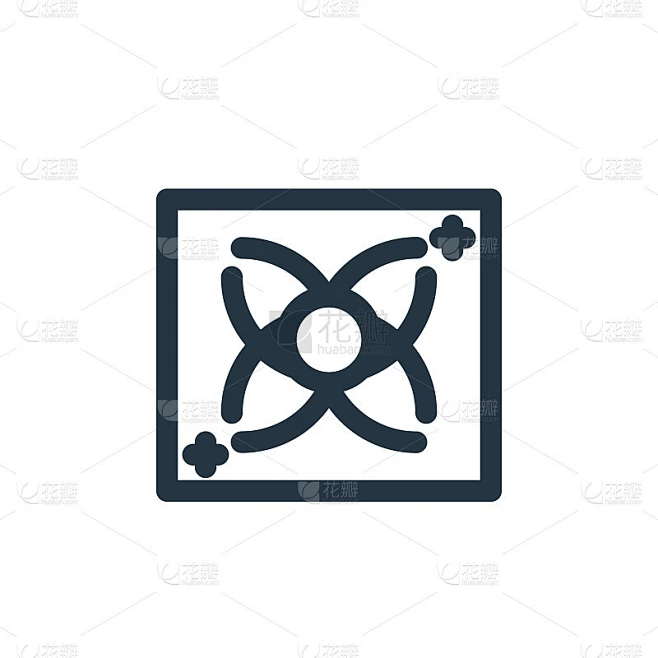 气体矢量图标隔离在白色背景。Outline, thin line gas icon用于网站设计和移动素材-花瓣网