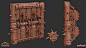 Orc Wall Blades, Robert Walden : Orc themed trap asset I modeled and textured for Orc Must Die Unchained.