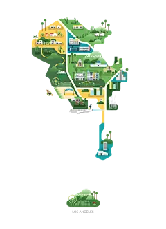 美国城市-张静插画