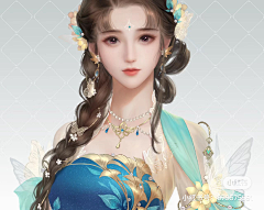 圆饱采集到古风立绘女