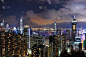香港城市的夜晚