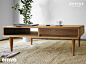 emvo丨日式家具丨北欧风格丨白橡木质茶几丨OM-7737茶桌丨电视柜-淘宝网