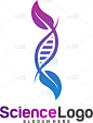 dna with leaf logo design concept creative leaf
