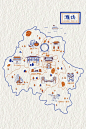 潍坊旅游地图设计_ECHO的画__插画师作品_涂鸦王国gracg.com
