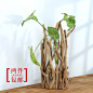 宜家家居-zakka杂货创意简约日式中式木质摆件家居装饰品摆设绿植花插容器