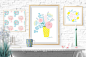 现代清新的花卉植物设计素材Mother_s_Day_prints_and_patterns #2371849 :  