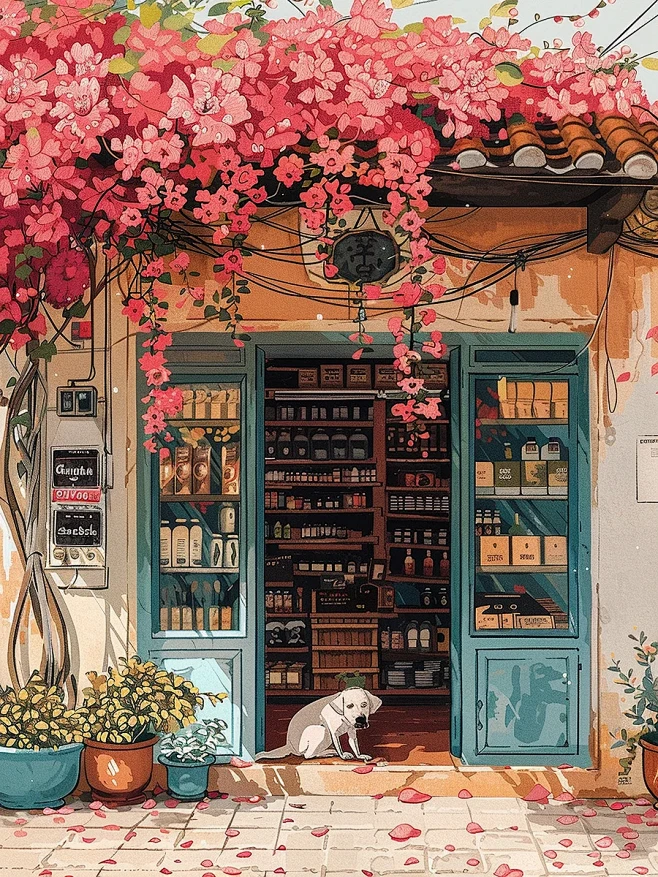 momo插画|小店2 - 小红书