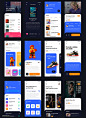 多用途的iOS UI套件素描，XD和FIGMA，钡UI工具包 UI设计 
