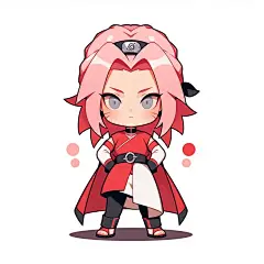 Midjourney绘制火影Q版可爱头像，爱了❤️_4_小鲸鱼AI绘画_来自小红书网页版