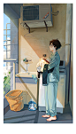 日子_六十五便士__插画师作品_涂鸦王国gracg.com