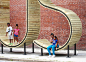 waiting for the baltimore bus inside a giant typographic sculpture