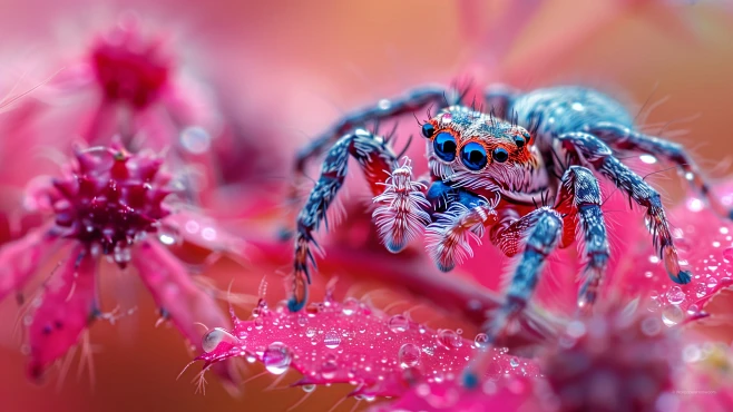 spider-3840x2160-pink-raindrops-26055图片_电脑壁纸图片素材-花瓣网