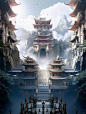 玄幻场景-修仙宗门-御剑乘风来，除魔天地间