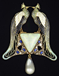 Art Nouveau peacock brooch by René Lalique. by carter flynn