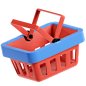 Shopping Basket 3D Illustration