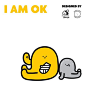 I AM OK figure set! Brought to you by Fluffy House & Bubi Au Yeung.
