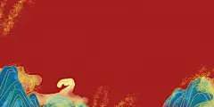 红色鎏金精致中国风背景