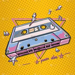 别致的盒式磁带,五彩缤纷的装饰设计