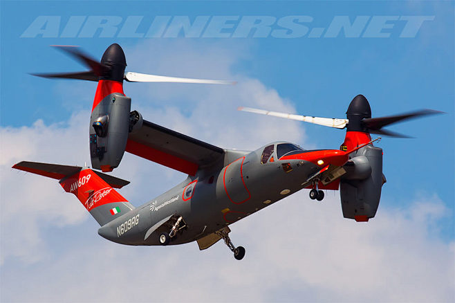 aw609倾转旋翼机