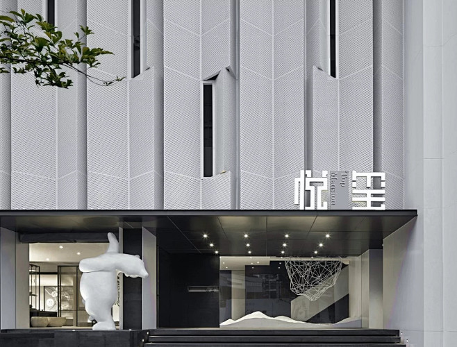 成都会所新中式室内设计 开戌空间设计_4...
