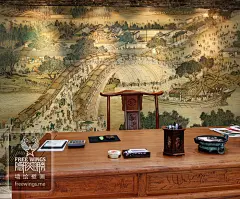 企业 单位墙体彩绘_[企业]清院本清明上河图