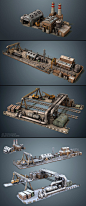 Factories (game asset) by MikeMS