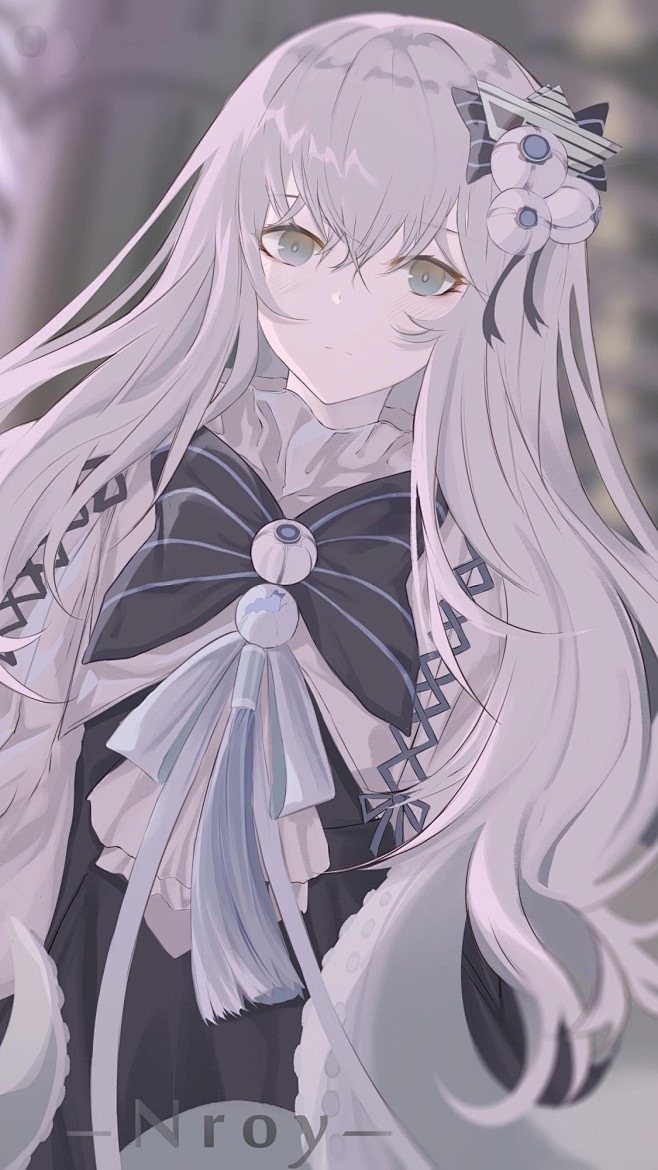 二次元文艺少女动漫手绘手机壁纸