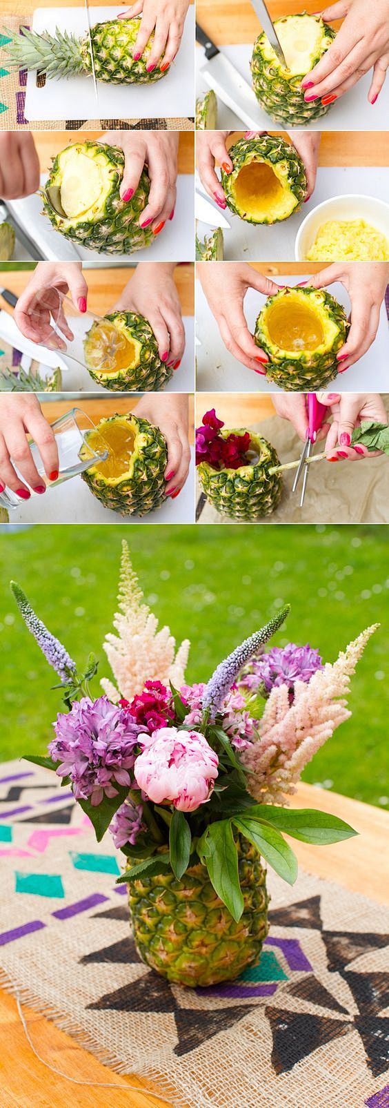 ~ DIY Pineapple vase...