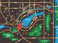 梅溪湖金茂湾区位图-长沙搜狐焦点网