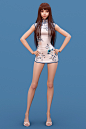 韩国3D模型师   Shin JeongHo   作品欣赏-火焰纹章-风花雪月-狮鹫女王-女主