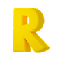 R 数字 字母 PNG 建模 3d blender