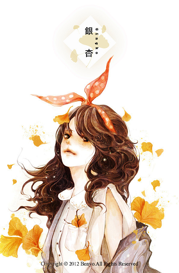 银杏，十月-Benyo.Hu