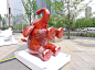 【彩绘大象雕塑在沈阳万象城展出】_辽宁社区图片集锦_汽车论坛-易车