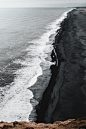 沙 黑色 海滩 海边 潮汐 景观 风景摄影图片图片壁纸