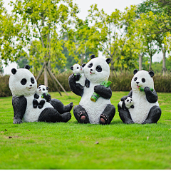 七段数景观雕塑摆件采集到熊猫雕塑摆件