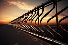 防撞工程建设安全护栏摄影图片