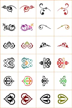 花边素材  - 源文件下载【酷图网】精美,花边,精美边框,精美简洁,精美墙纸,矢量花边,花边素材,花边框,中式花边,古典花边,