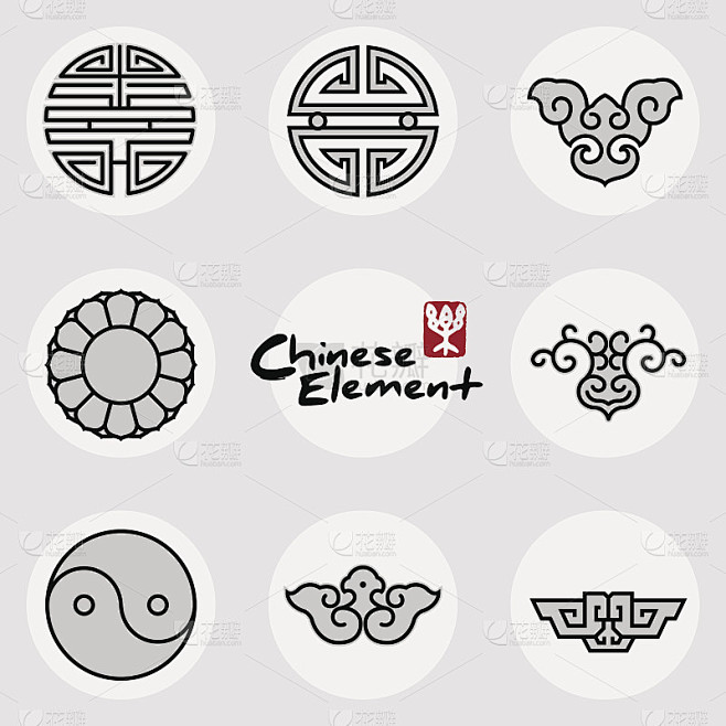 中国传统吉祥标志图案套装