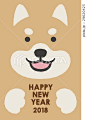 新年賀卡 賀年片 狗年