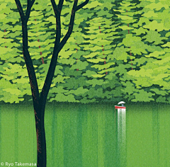 珠子时钟采集到风景插画
