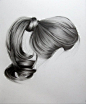 Hyper Realistic Hair Drawings by Brittany Schall