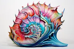 奇幻世界海底世界海洋生物插画